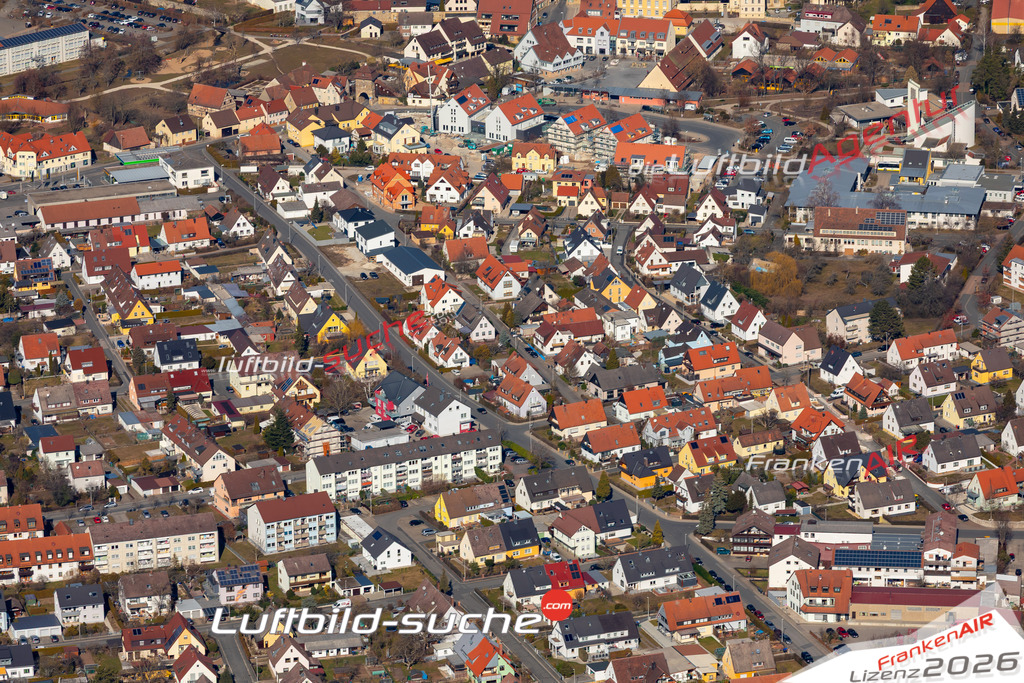Das Luftbild der Stadt Neuenkirchen am Brand wurde 2019 vom Flugzeug heraus erstellt (keine Drohne) Aufnahmehöhe ca.400 Meter- hohe Auflösung- beste Druck-Qualität garantiert!