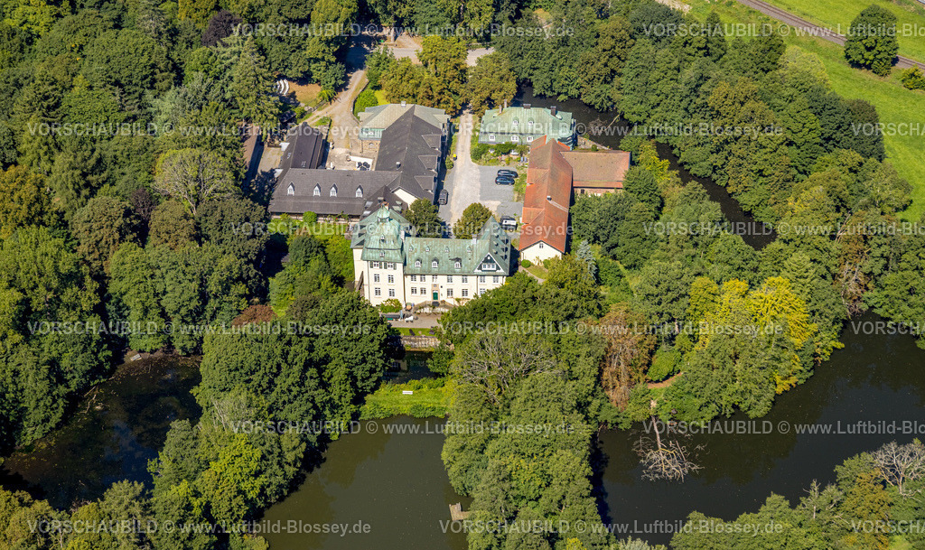 Kierspe250813483 | Luftbild, Wasserschloss Haus Rhade, Bollwerk, Kierspe, Sauerland, Nordrhein-Westfalen, Deutschland