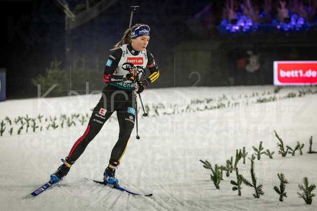 bett1.de WTC Biathlon auf Schalke, 28.12.2025 | Marlene Fichtner (Team Deutschland 2) bei der World Team Challenge (bett1.de WTC Biathlon auf Schalke) am 28.12.2025 in der Veltins-Arena in Gelsenkirchen (Deutschland). 