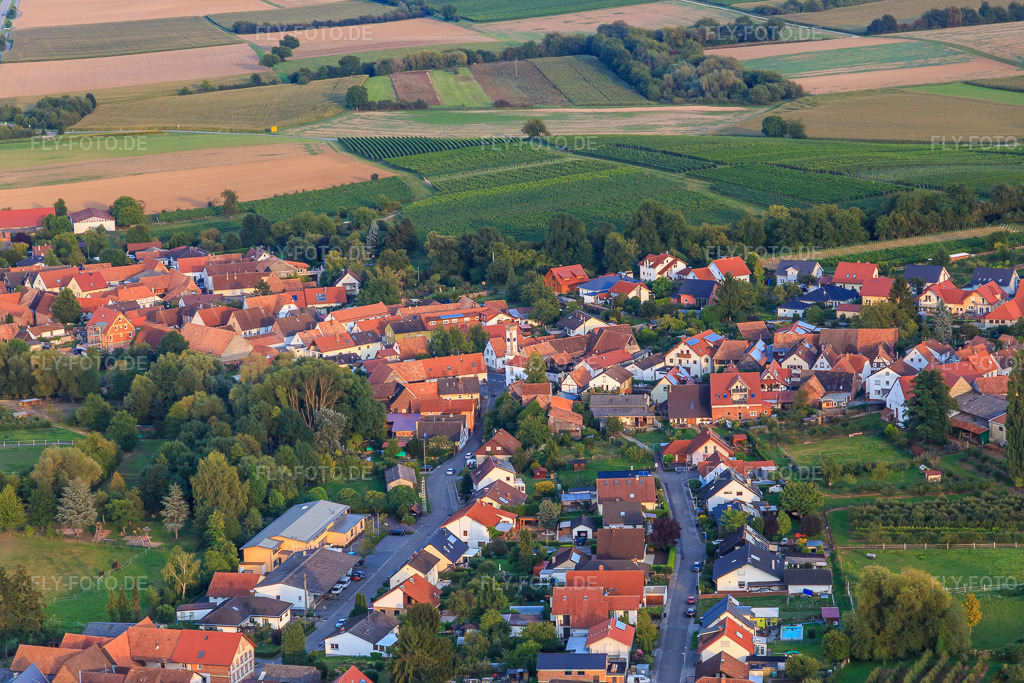 Luftbild: Gartenstr in Oberhausen im Bundesland Rheinland-Pfalz in Deutschland. Foto: IMG_103247.jpg vom 03.09.2017 durch Werner Riehm/FLY-FOTO.de