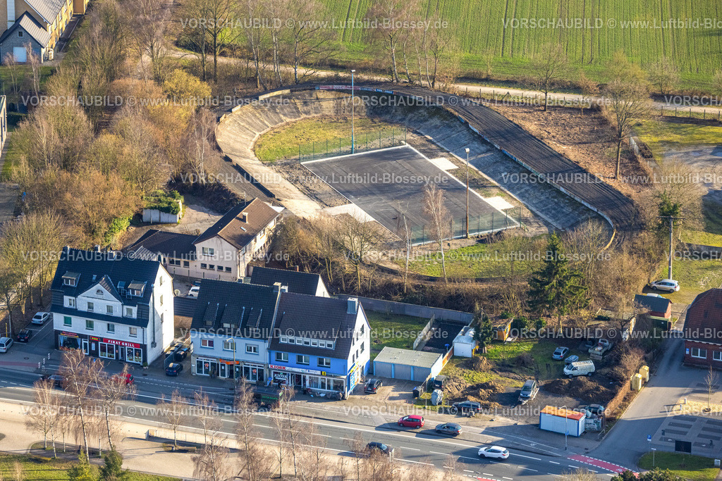 Hamm260203192 | Luftbild, altes Barbara Stadion südlich der Dortmunder Straße, Stadtbezirk Herringen, Hamm, Ruhrgebiet, Nordrhein-Westfalen, Deutschland