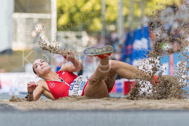 Deutsche Leichtathletik-Meisterschaften; Bochum-Wattenscheid, 25.07.2026 | Sophie Ullrich (TSV Bayer o4 Leverkusen), Dreisprung; Deutsche Leichtathletik-Meisterschaften am 25.07.2026 im Lorheide-Stadion, Bochum-Wattenscheid (Nordrhein-Westfalen).