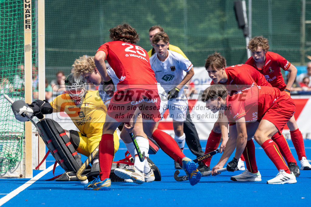 SFE_20230716_0347 | EuroHockey EM U18 Boys Final Belgium vs Germany am 16.07.2023 in Krefeld (Gerd-Wellen-Hockeyanlage), Photo: Stephan Fehrmann 2023 (Sports-Gallery)