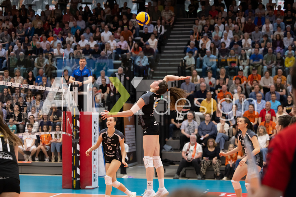 Volleyball I Frauen I Saison 2025-2026 I Volleyball NLA | Women I  Playoffs Finals 1/5 I viteos NUC - VC Kanti Schaffhausen I 06.04.2026 | 14 Josipa Marković (HR) (VC Kanti Schaffhausen) – Aussen - Realisiert mit Pictrs.com