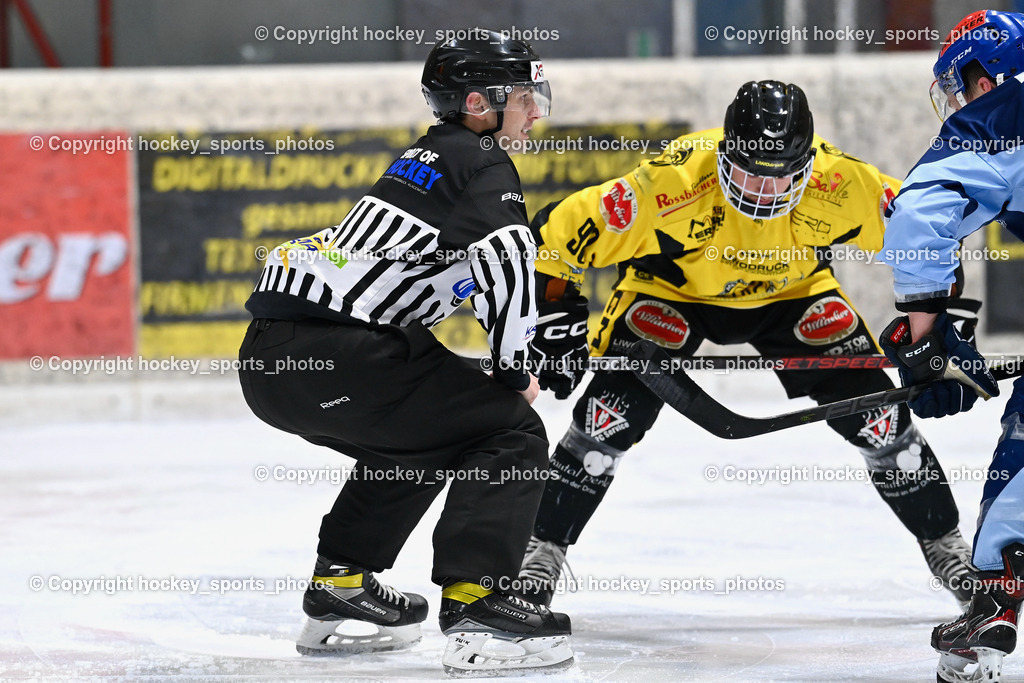 EC Spittal Hornets vs. ESC Steindorf 10.2.2024 | KOSTYNSKI Daniel Referee, #98 Thalhammer Dominic