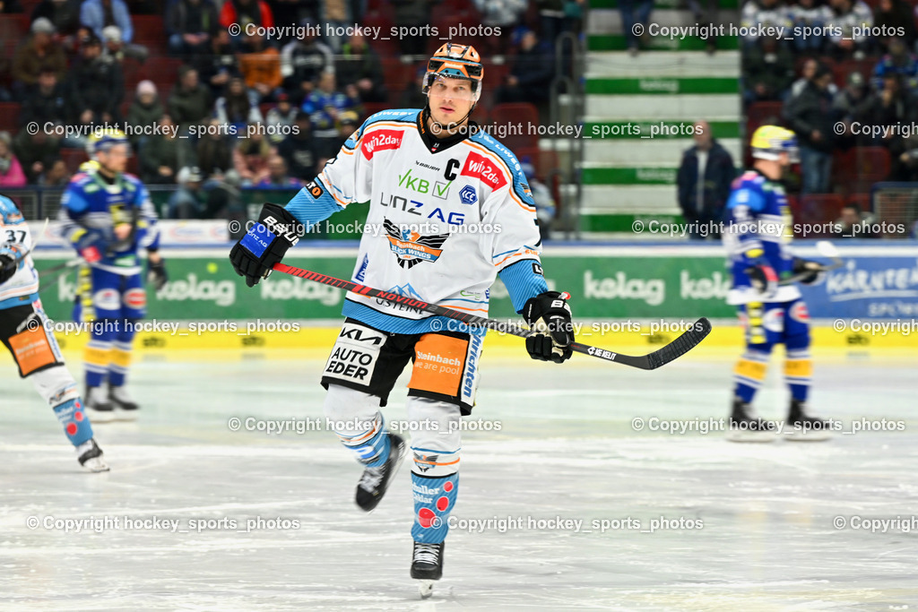EC IDM Wärmepumpen VSV vs. STEINBACH BLACK WINGS LINZ  | #7 Lebler Brian BLACK WINGS LINZ, EC IDM Wärmepumpen VSV vs. STEINBACH BLACK WINGS LINZ , EC IDM Wärmepumpen VSV vs. STEINBACH BLACK WINGS LINZ  am 28.01.2025 in Villach (Stadthalle Villach), Austria, (Photo by Bernd Stefan)