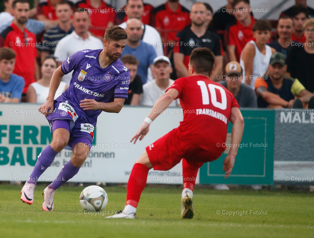 A_LUI_280824_34 | SPORT FUSSBALL UNIQA OEFB CUP 2024 2.RUNDE ASKOE OEDT-WIENER AUSTRIA 28.08.2024 IM BILD:LUKAS PAULIK (OEDT) UND ANDREAS GRUBER (AUSTRIA) FOTO:FOTOLUI