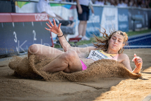 Multisport Event; Ratingen, 28.06.2026 | RATINGEN, GERMANY - JUNE 28, 2026 : Sandrina Sprengel (GER / Germany) competing in the heptathlon’s long jump during the Multisport Event at Stadion Ratingen on June 28, 2026 in Ratingen, Germany.