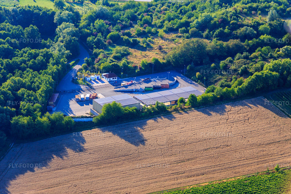 Luftbild: Wertstoffwirtschaftszentrum Süd SÜW im Ortsteil Ingenheim in Billigheim-Ingenheim im Bundesland Rheinland-Pfalz in Deutschland. Foto: IMG_149434.jpg vom 18.07.2025 durch Werner Riehm/FLY-FOTO.de