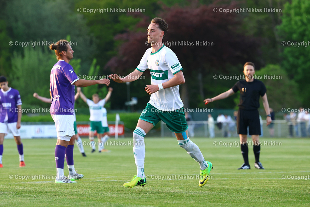 NH_PSVUnionNeumünster_VfRNeumünster_KreispokalKFVHolstein_30042025 | #11 Jesper Tiedemann (PSV Union Neumünster) bejubelt seinen Treffer zum 4:2.Fußball I Herren I Kreispokal KFV Holstein I Saison 2024-2025 I Halbfinale I PSV Union Neumünster - VfR Neumünster I 30.04.2025 I Sportplatz Stettiner Straße