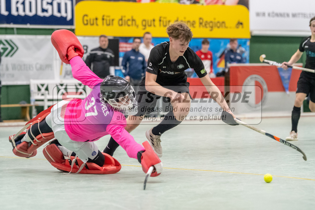 SFE_20230304_0073 | Deutsche Meisterschaft Männliche U16 Halle 2023 am 04.03.2023 in Köln (KTHC Stadion Rot-Weiss Köln Tennis and Hockey Club), Photo: Stephan Fehrmann 2022 (Sports-Gallery)