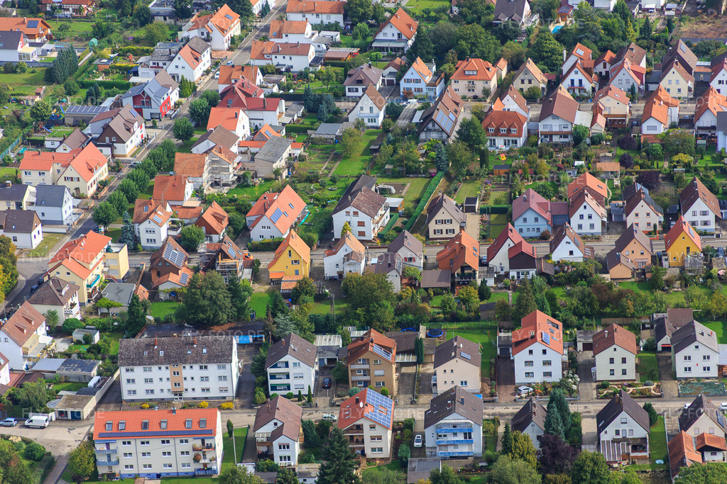 Luftbild: Haardtstr in Kandel im Bundesland Rheinland-Pfalz in Deutschland. Foto: IMG_072830.jpg vom 19.09.2014 durch Werner Riehm/FLY-FOTO.de