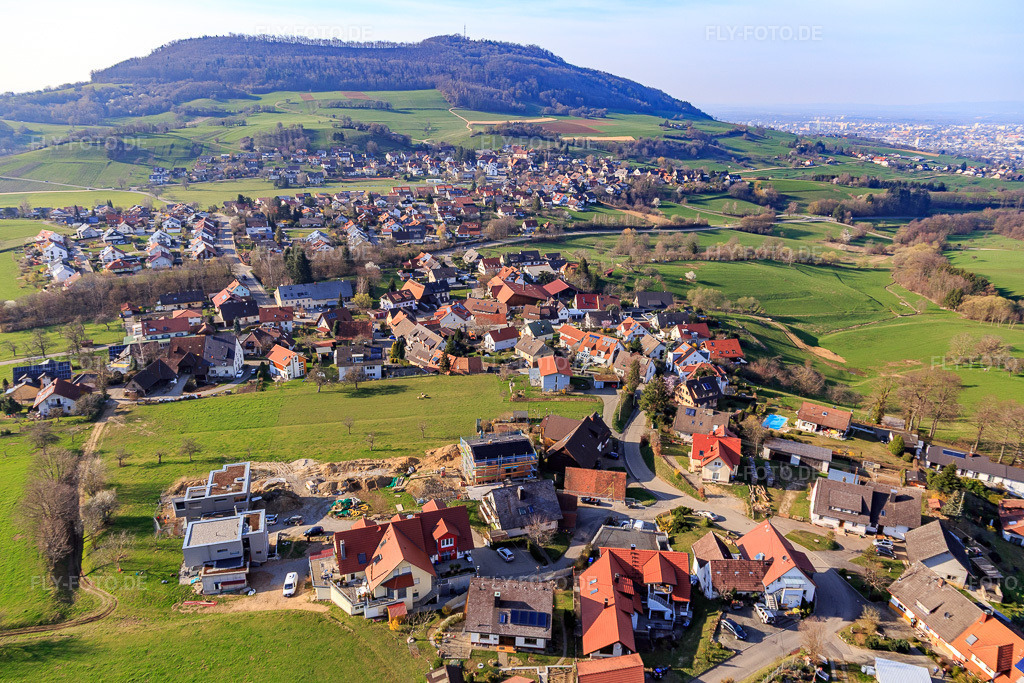 Luftbild: Sandbühl im Ortsteil Biezighofen in Wittnau im Bundesland Baden-Württemberg in Deutschland. Foto: IMG_113008.jpg vom 22.03.2019 durch Werner Riehm/FLY-FOTO.de