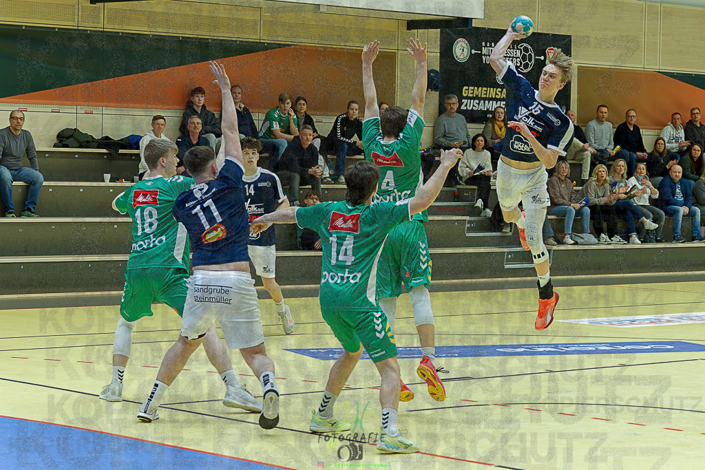 mJB Pokalrunde dt. Meisterschaft, TV Hüttenberg - TSV GWD Minden | mJB Pokalrunde dt. Meisterschaft, TV Hüttenberg - TSV GWD Minden am 15.03.2025 in Münchholzhausen (Sporthalle Münchholzhausen)Photo © 2025 - Jörg Heinrich - Realisiert mit Pictrs.com