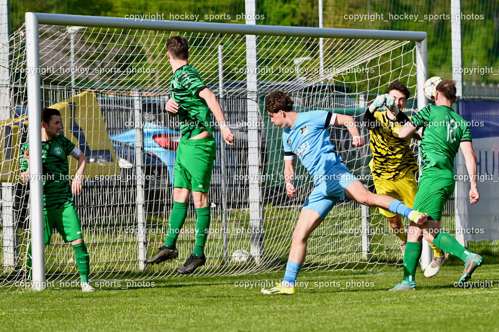 SC Landskron vs. SVG Bleiburg | #17 Julian Brandstätter SC Landskron, #5 Lukas Anton Kofler SC Landskron, #4 Raphael Huber SVG Bleiburg, #22 Alexander Jürgen Pöschl SC Landskron, #18 Alexander Reichmann SC Landskron, SC Landskron vs. SVG Bleiburg, SC Landskron vs. SVG Bleiburg am 28.04.2024 in Villach (Sportzentrum Landskron), Austria, (Photo by Bernd Stefan)