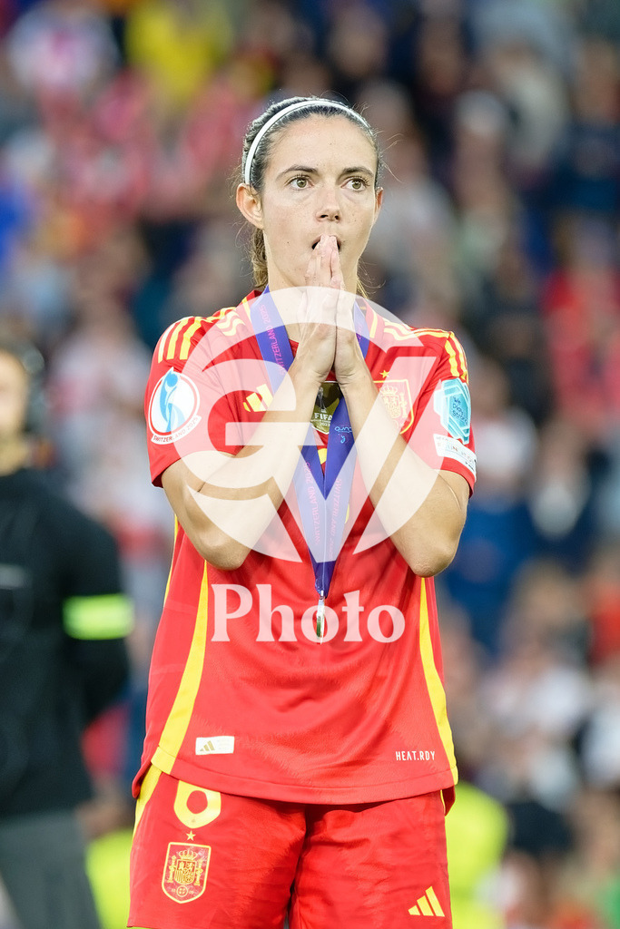 England v Spain - UEFA Women's EURO 2025 Final | BASEL, SWITZERLAND - JULY 27:  Aitana Bonmati of Spain looks on  during the UEFA Women's EURO 2025 Final match between England and Spain at St. Jakob-Park on July 27, 2025 in Basel, Switzerland. (Photo by Giuseppe Velletri/Sports Press Photo/Getty Images)