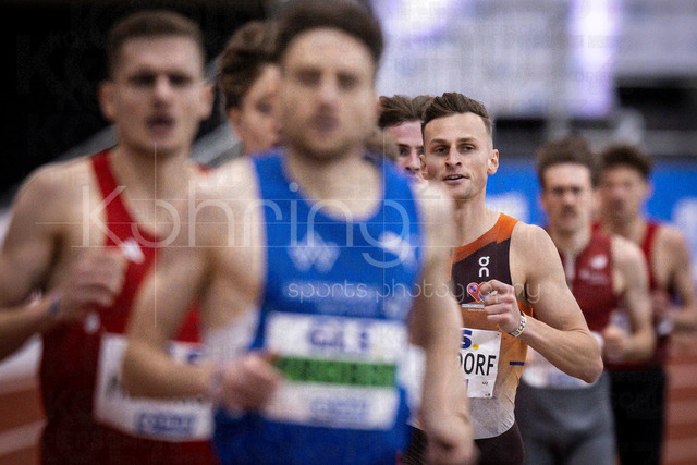 Deutsche Leichtathletik-Hallenmeisterschaften; Dortmund, 01.03.2026 | Karl Bebendorf (Dresdner SC 1898); Deutsche Leichtathletik-Hallenmeisterschaften am 01.03.2026 in der Helmut-Körnig-Halle in Dortmund. 