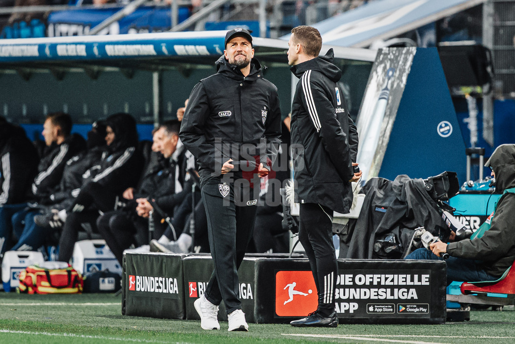 Fußball | Männer | Saison 2025/2026 | 1. Fußball-Bundesliga | 12. Spieltag | Hamburger SV vs. VfB Stuttgart | 30.11.2025 | Trainer Sebastian Hoeneß (VfB Stuttgart) ärgert sich