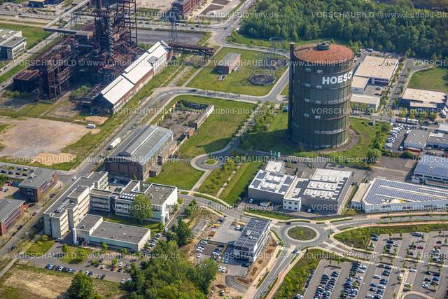 Dortmund220500571PhoenixWest | Luftbild von PHOENIX West , ehemaliges Stahlwerk Phoenix, ZfP – Zentrum für Produktionstechnologie Dortmund , MST: MST.factory dortmund,  Hörde, Dortmund, Ruhrgebiet, Nordrhein-Westfalen, Deutschland 