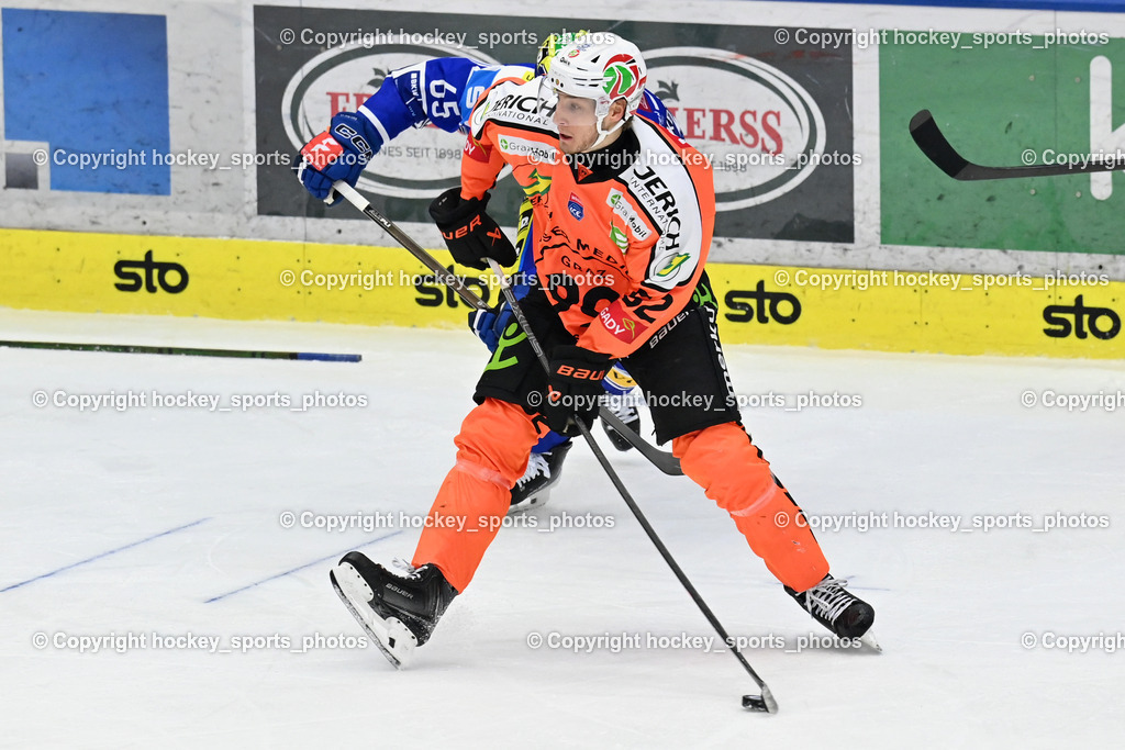 EC IDM WÄRMEPUMPEN VSV vs. MOSER MEDICAL GRAZ99ERS | #52 Paul Huber Graz 99ers, EC IDM WÄRMEPUMPEN VSV vs. MOSER MEDICAL GRAZ99ERS, EC IDM WÄRMEPUMPEN VSV vs. MOSER MEDICAL GRAZ99ERS am 17.03.2026 in Villach (Stadthalle Villach), Austria, (Photo by Bernd Stefan)