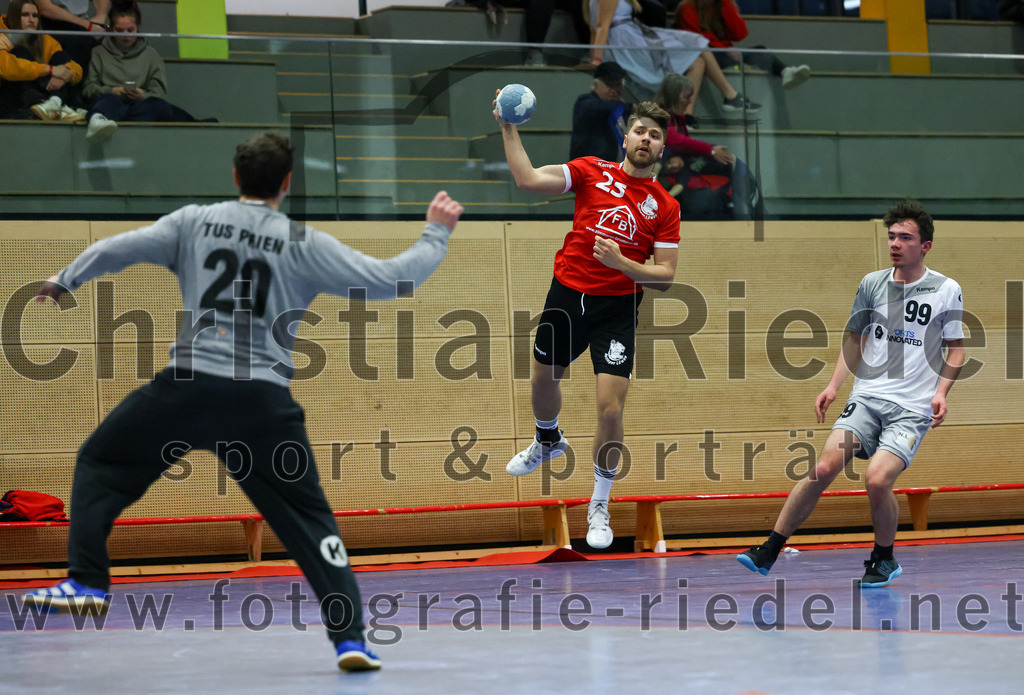 2023-04-01_066_SV_Anzing_gegen_TuS_Prien | Anzing, Deutschland, 01.04.2023:
Handball, Bezirksliga 2022 / 2023, 12. Spieltag, SV Anzing gegen TuS Prien, Endergebnis: 

Foto: Christian Riedel / fotografie-riedel.net