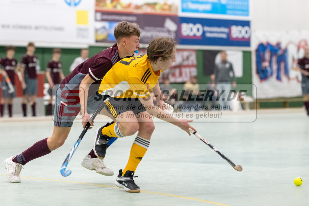 SFE_20230304_0030 | Deutsche Meisterschaft Männliche U16 Halle 2023 am 04.03.2023 in Köln (KTHC Stadion Rot-Weiss Köln Tennis and Hockey Club), Photo: Stephan Fehrmann 2022 (Sports-Gallery)