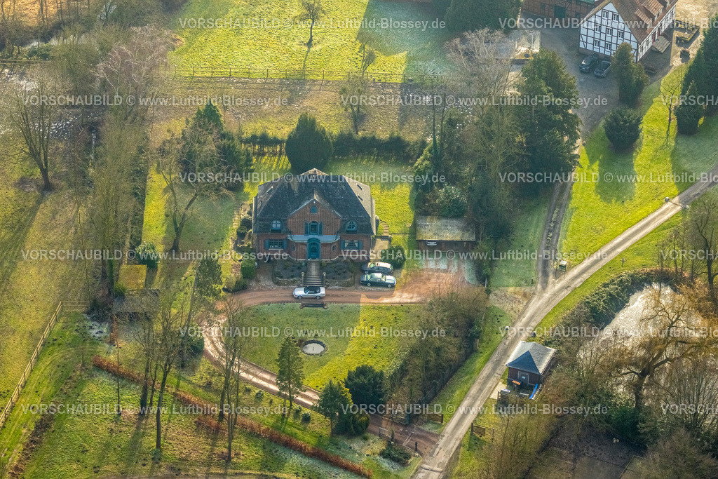 Hamm250201405Mitte | Luftbild, Haus Kentrop und Marker Allee, grüne Wiesen und Felder im Landschaftsschutzgebiet, Mitte, Hamm, Ruhrgebiet, Nordrhein-Westfalen, Deutschland