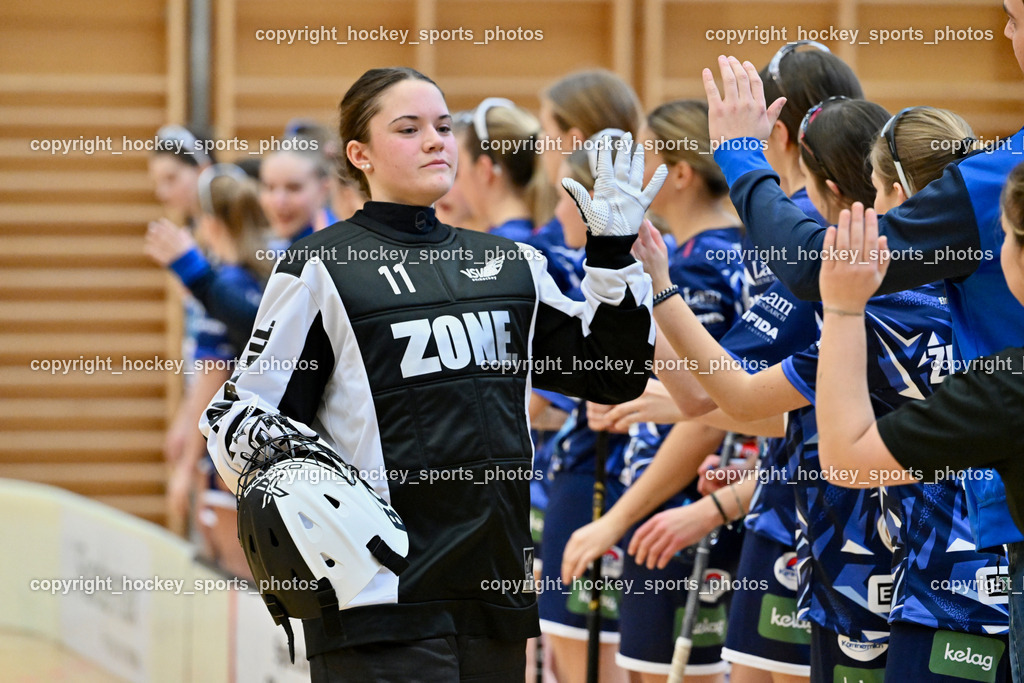 VSV Unihockey Damen vs. FCB München | #1 Hannah Maria Kofler VSV Unihockey, VSV Unihockey Damen vs. FCB München, VSV Unihockey Damen vs. FCB München am 24.01.2026 in Villach (Ballspielhalle St. Martin), Austria, (Photo by Bernd Stefan)