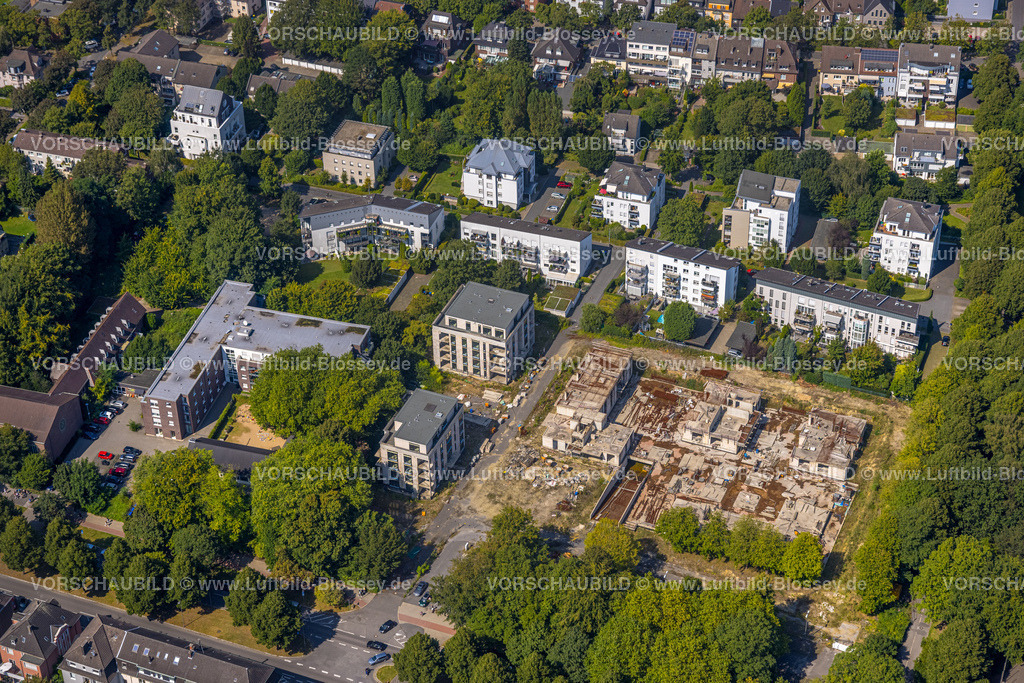 Gelsenkirchen240807753GE-Nord | Luftbild, Baustelle Neubau Wohnhäuser  Am Goldberg, Buer, Gelsenkirchen, Ruhrgebiet, Nordrhein-Westfalen, Deutschland