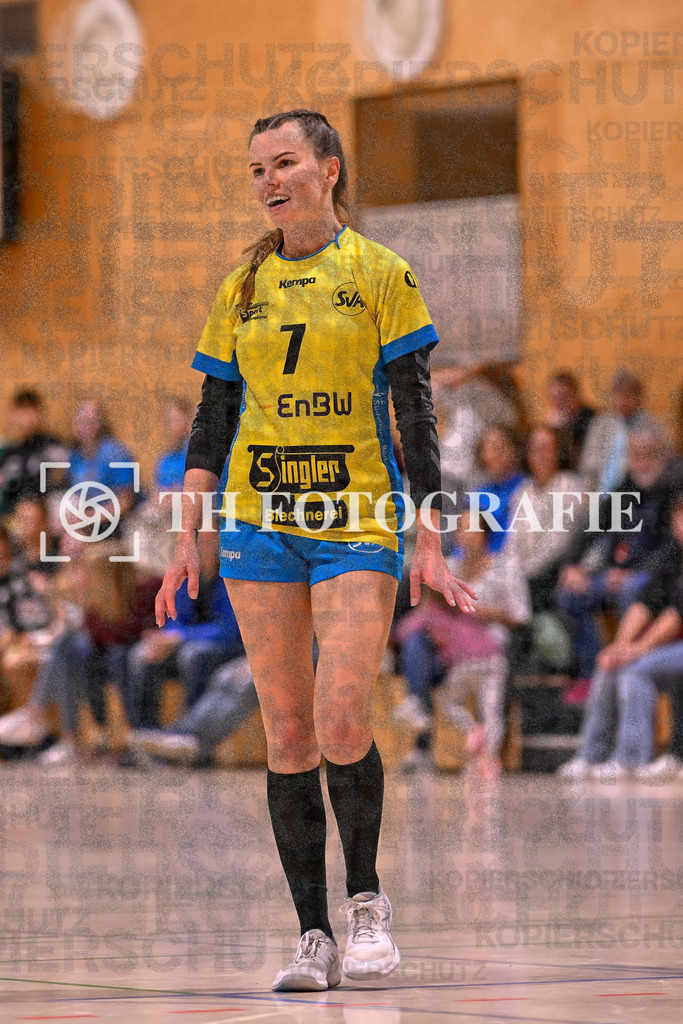 GER, SG Maulburg/Steinen - SV Allensbach 2, Frauen-Handball, Oberliga Suedbaden, 1. Spieltag, Saison 2024/2025, 28.09.2024 | Julia Schuhmacher (SV Allensbach 2, #07)GER, SG Maulburg/Steinen - SV Allensbach 2, Frauen-Handball, Oberliga Suedbaden, 1. Spieltag, Saison 2024/2025, 28.09.2024Foto: TH Fotografie/Thomas Hess