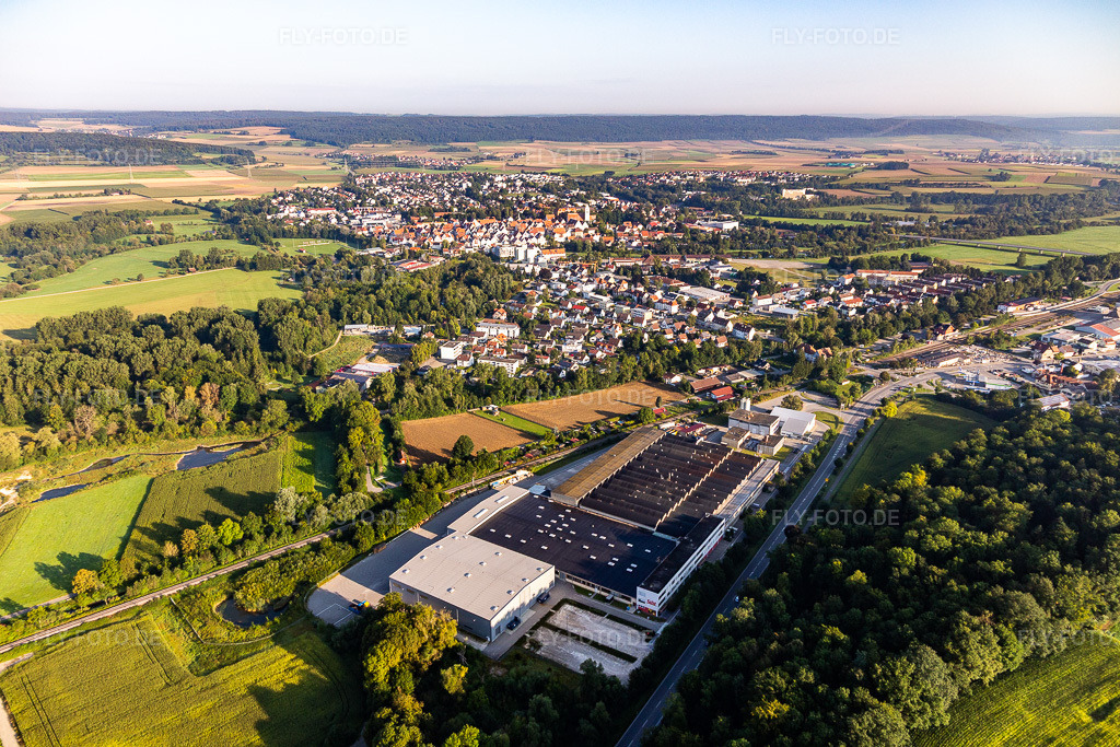 Luftbild: Fabrikgelände der Silit-Werke GmbH & Co. KG. in Riedlingen im Bundesland Baden-Württemberg in Deutschland. Foto: IMG_129214.jpg vom 05.09.2021 durch Werner Riehm/FLY-FOTO.de