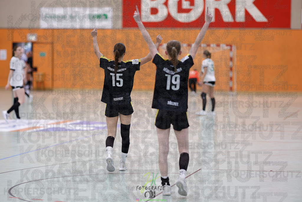 Quali-Turnier JBL wJA; Frisch Auf Göppingen - HC Rödertal | Quali-Turnier JBL wJA; Frisch Auf Göppingen - HC Rödertal am 31.05.2025 in Oberkleen (Weidig-Halle)Photo © 2025 - Jörg Heinrich - Realisiert mit Pictrs.com