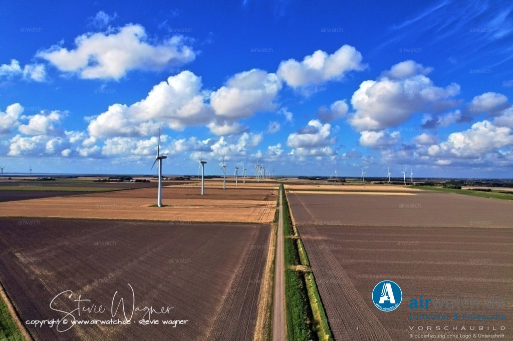 Windpark - Emmelsbüll-Horsbüll | Luftbild, Windenergieanlagen, Bürgerwindpark Emmelsbüll-Horsbüll, Windkraft, Windpark, Nordfriesland, 