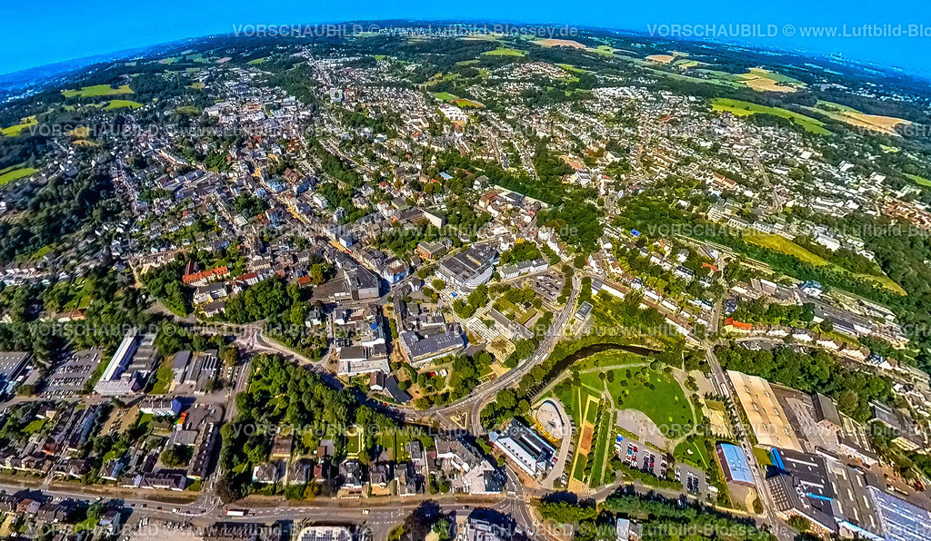 Gevelsberg240890814VendomerPlatz_Ennepebogen | Luftbild, Ennepebogen Park im Zentrum mit Fluss Ennepe, Vendomer Platz, Erdkugel, Fisheye Aufnahme, Fischaugen Aufnahme, 360 Grad Aufnahme, tiny world, little planet, fisheye Bild, , Gevelsberg, Ruhrgebiet, Nordrhein-Westfalen, Deutschland