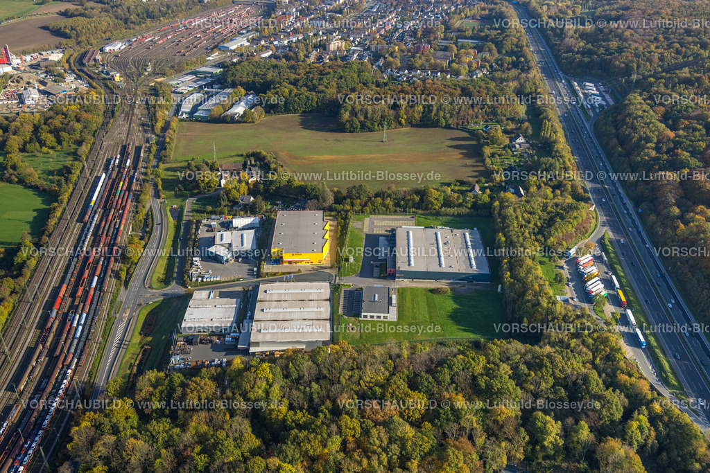 Hagen221015417 | Luftbild, Gewerbegebiete Volmarsteiner Straße, Spedition Ottensmann, Poco Warenlager, BURG F.W. Lüling, Vorhalle, Hagen, Ruhrgebiet, Nordrhein-Westfalen, Deutschland
