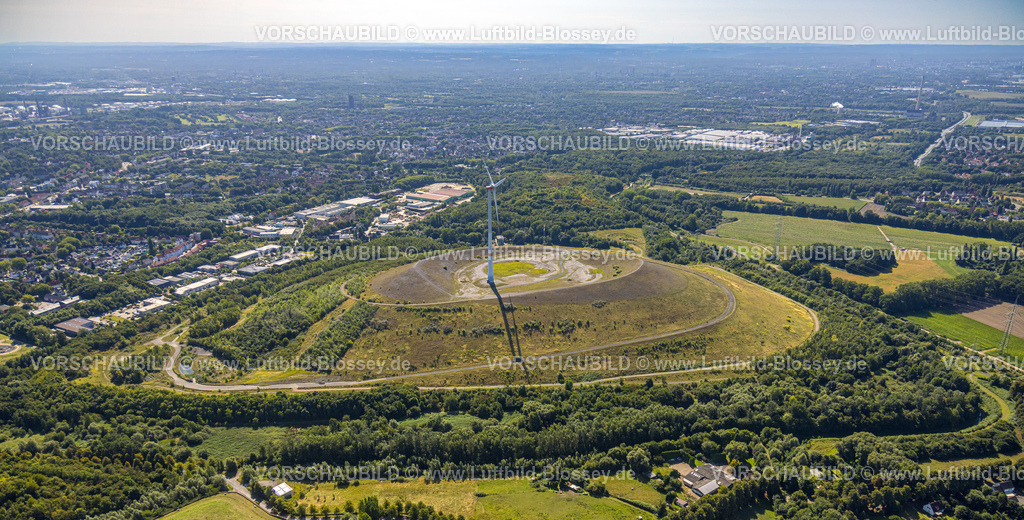 Gladbeck250800474 | Luftbild, Mottbruchhalde mit Windrad, Fernsicht, Brauck, Gladbeck, Ruhrgebiet, Nordrhein-Westfalen, Deutschland