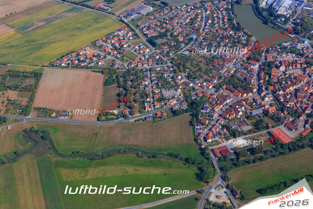 Luftbild von  Leutershausen - Luftaufnahme wurde 2016 von https://frankenair.de mittels Flugzeug (keine Drohne) erstellt - die Geschenkidee