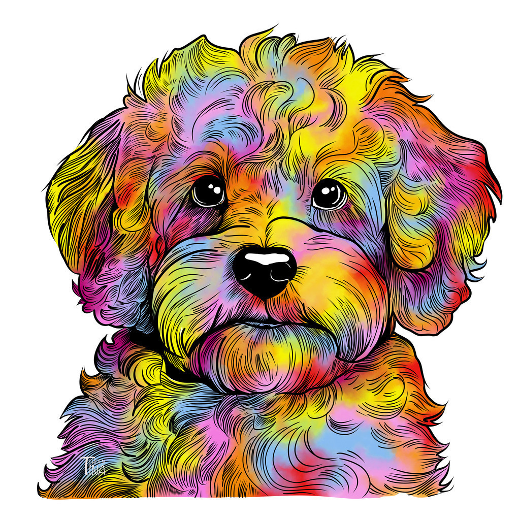 Bolonka | Illustrationen, digitalpainting, animals, dogs, hunde, art, Kunst, Illustrationsart, Bielefeld, Germany - Realisiert mit Pictrs.com