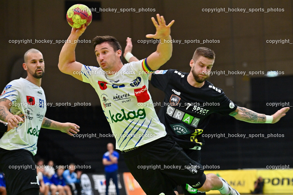 HSG Holding Graz vs. SC Ferlach 16.9.2022 | #23 KOCBEK Jure, #7 JENSTERLE Jurij