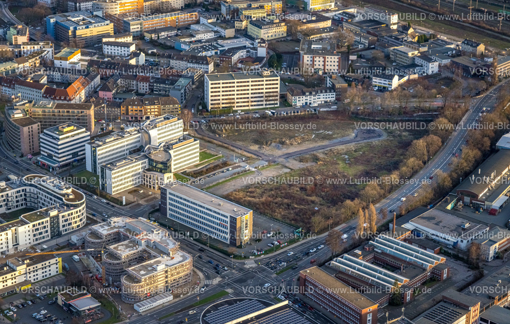 Essen230101646 | Luftbild, Baugebiet Frohnhauser Straße, GNS Gesellschaft für Nuklear-Service, Westviertel, Essen, Ruhrgebiet, Nordrhein-Westfalen, Deutschland