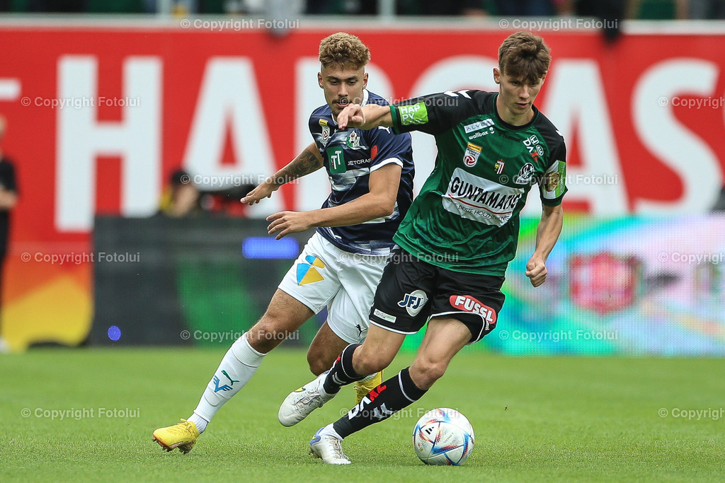 A_LUI_20220821_0003 | SPORT FUSSBALL ADMIRAL BUNDESLIGA RIED VS WSG TIROL

IM BILD: David Ungar (Ried), Tim Prica (WSG Tirol),


FOTO:FOTOLUI/UW