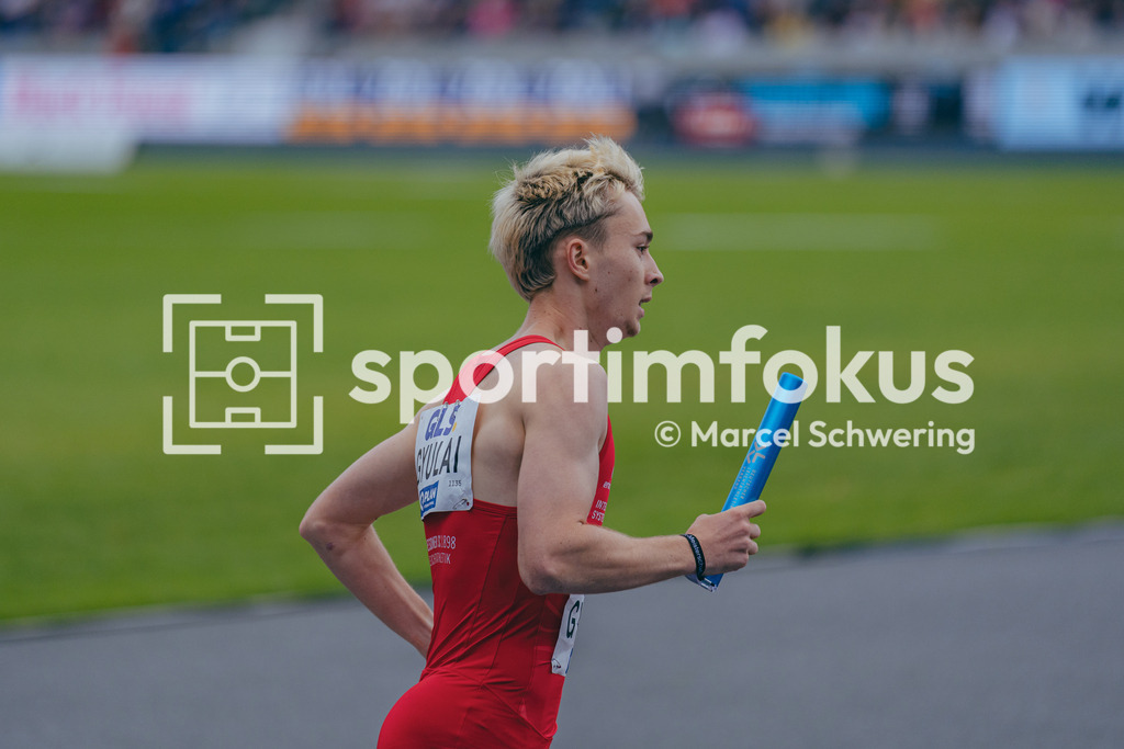 Deutsche Meisterschaften der Frauen und Männer 2026 | Lennox Gyulai, Dresdner SC 1898, 3x1000-Meter-Staffel, Deutsche Meisterschaften der Frauen und Männer 2026, Lohrheidestadion Bochum-Wattenscheid, 26.07.2026. Foto: Marcel Schwering / sportimfokus - Realisiert mit Pictrs.com