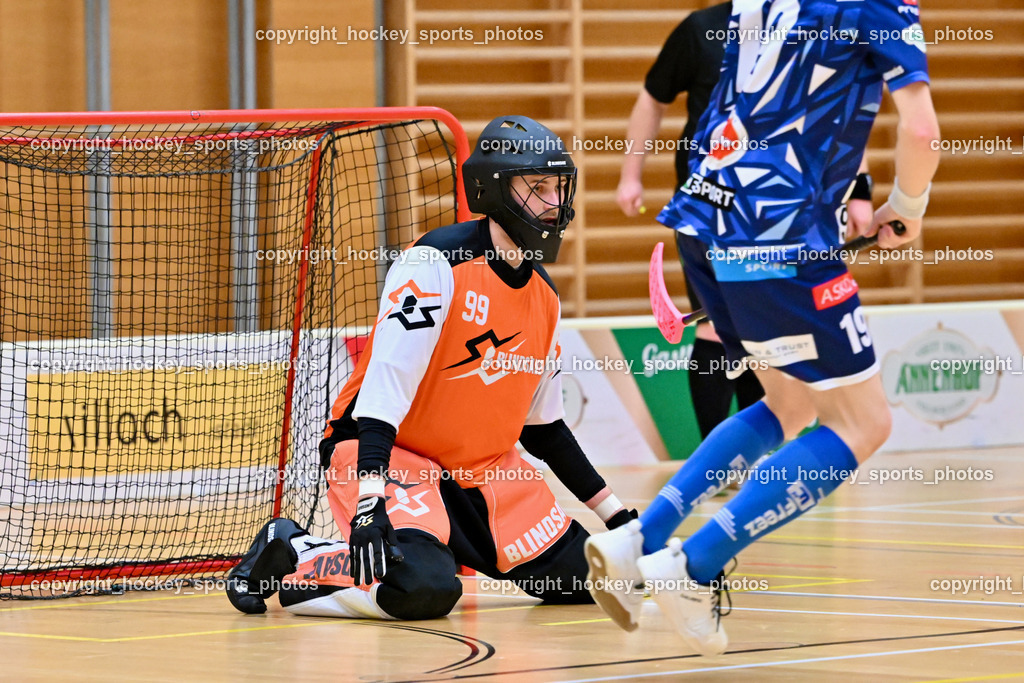 VSV Unihockey vs. SZPK Floorball | #99 Zoltán Szuri SZPK SÁROSI OPTIKA KOMÁROM, VSV Unihockey vs. SZPK Floorball, VSV Unihockey vs. SZPK Floorball am 23.11.2024 in Villach (Ballspielhalle St. Martin), Austria, (Photo by Bernd Stefan)