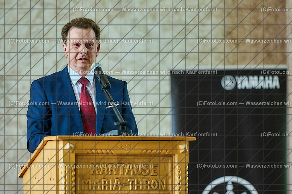 ALP0191_XXXIX_Chopin-Festival_Eroeffnung_Fallmann Andreas | (C)FotoLois.com, Alois Spandl, XXXIX. internationales CHOPIN-Festival in der Kartause Gaming, Eröffnung des Festivals mit Einmarsch der Goldhaubengruppe Lackenhof mit der Musikkapelle Gaming sowie den Ehrengästen und Eröffnungsansprachen in der Barockbibliothek, Fr 4. August 2023.