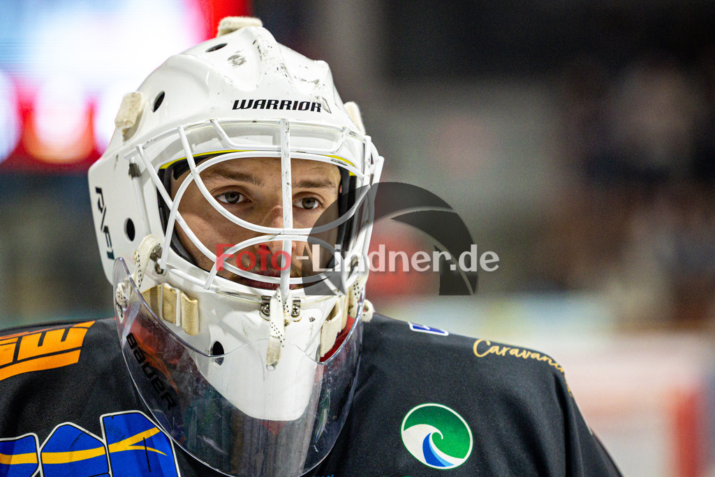 Peißenberg MINERS gegen ESV Buchloe PIRATES | Eishockey Bayernliga 2025/26 Vorrunde 29. Spieltag, Peißenberg MINERS gegen ESV Buchloe PIRATES, 20260123,Portrait,2026-01-23 in Peißenberg (flatbuy Arena Peißenberg), Xaver NAGEL (MINERS Goali 80)Copyright: WolfgangxLindner www.foto-lindner.de