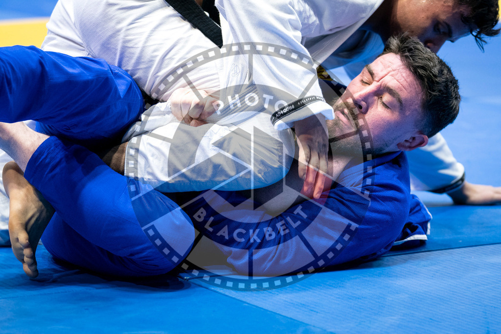 20240126PBB0956 | Fighters compete during the Brazilian Jiu-Jitsu European Championship of the IBJJF in Paris, France, on January 26, 2024.