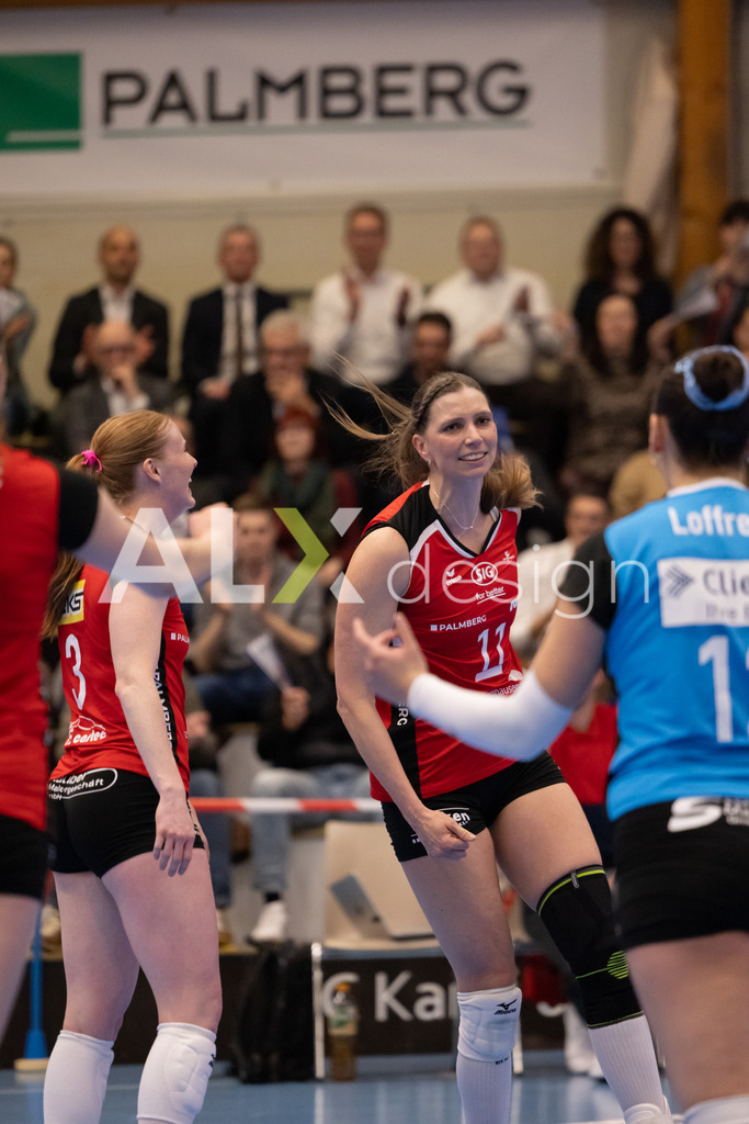 Volleyball I Frauen I Saison 2025-2026 I Volleyball NLA | Women I 1/2 Finals I  VC Kanti Schaffhausen - Sm'Aesch Pfeffingen I 18.03.2026 | 11 Kateřina Holásková (CZ) (VC Kanti Schaffhausen) – Mitte - Realisiert mit Pictrs.com