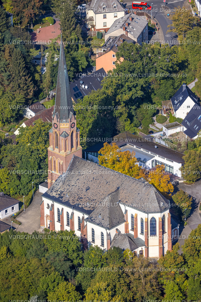 Froendenberg220901150 | Luftbild, Kath. Marien Kirche, Fröndenberg, Fröndenberg/Ruhr, Ruhrgebiet, Nordrhein-Westfalen, Deutschland
