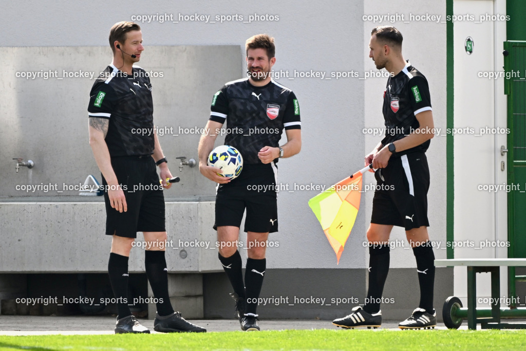 Donau Klagenfurt vs. SAK | Jasmin Muratovic Referee, Jürgen Hartenberger Referee, Stephan Orel Referee, SV Donau Klagenfurt vs. SAK, SV Donau Klagenfurt vs. SAK am 11.04.2026 in Klagenfurt (Sportplat Donau ), Austria, (Photo by Bernd Stefan)