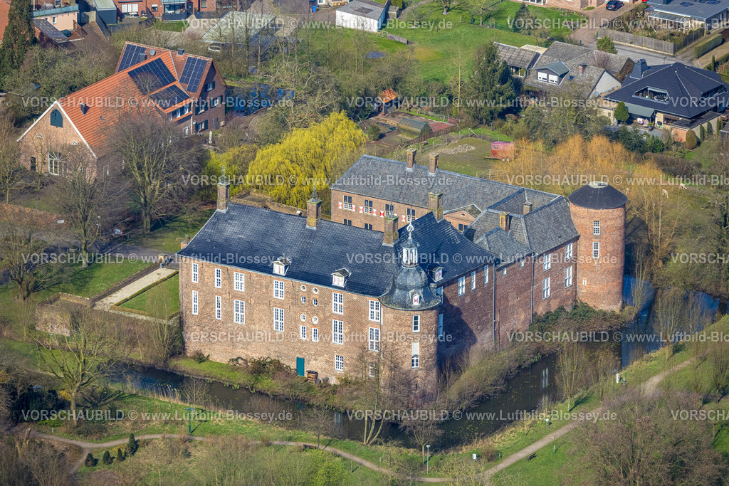 Hamminkeln240311540 | Luftbild, Schloss Ringenberg, Wasserschloss mit Schlosspark, Ringenberg, Hamminkeln, Nordrhein-Westfalen, Deutschland